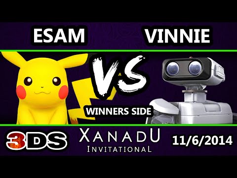 Xanadu Invitational - CT | Esam (Pikachu) Vs. XFIRE | Vinnie (ROB) SSB3DS Bracket - Smash 4 3DS
