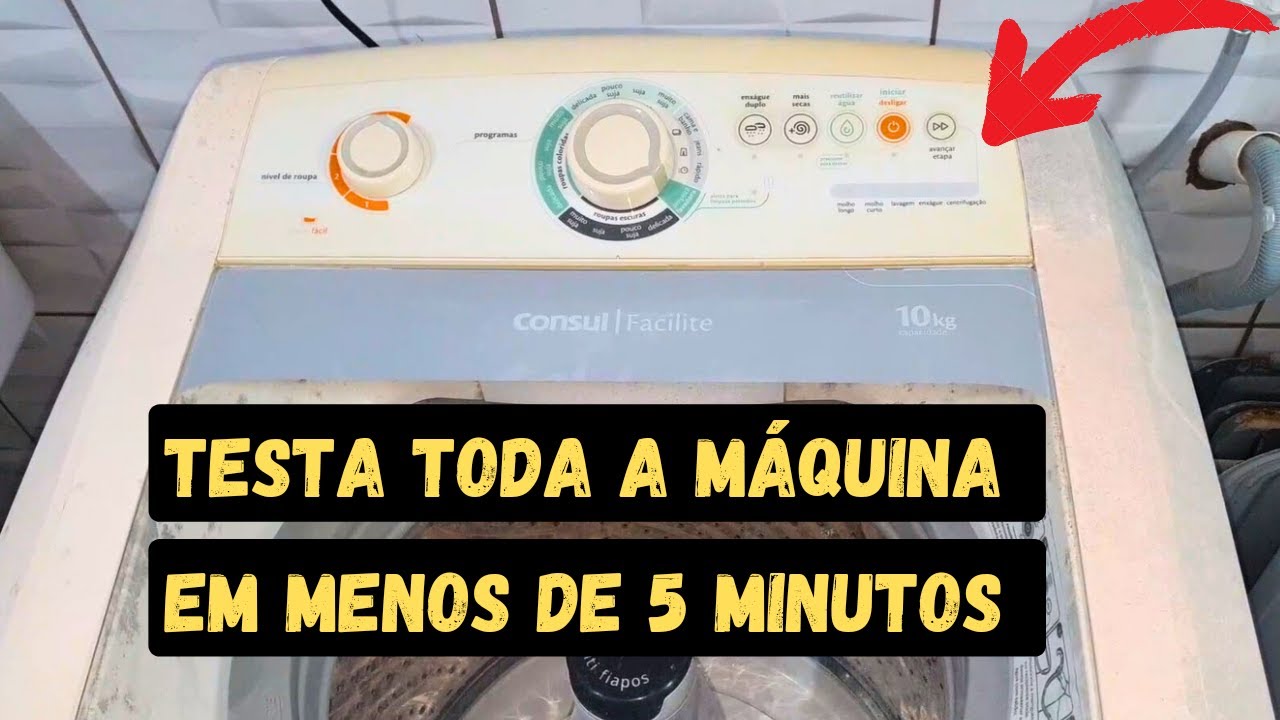 Miniatura da avaliação em vídeo de Máquina de lavar CONSUL CWB10BB 10 kg Branco