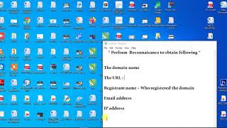 Use Google and Whois for Reconnaissance.