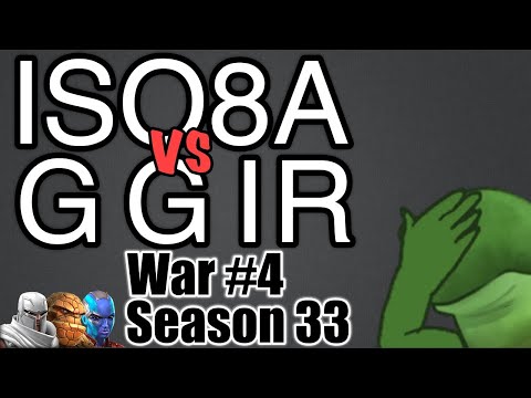 Alliance War Season 33 War 4 ISO8A vs. GGIR | MCOC AW