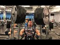 225 kg 500 pound Chest Press 10 Reps