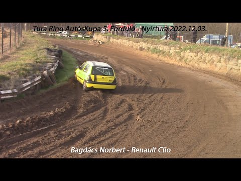 Bagdács Norbert - Renault Clio Tura - Ring AutósKupa 5. Forduló - Nyírtura 2022.12.03.