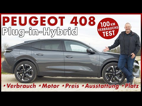 Peugeot 408 Hybrid 100 km Fuel Consumption Test - A Cupra Formentor Rival? PHEV Review German 2023