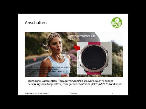 Garmin forerunner 645 music - Bedienung