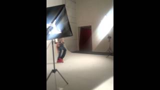 Mishon dancing behind the scenes "Overtyme" video