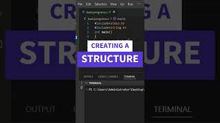 Creating a STRUCTURE in C!  #coding#python#dsa#ytshorts #softwareengineer#webdevelopment#programming