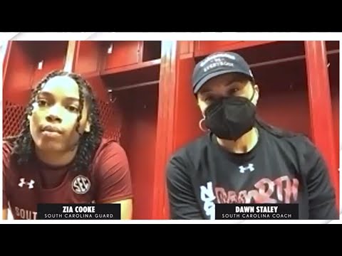 Dawn Staley & Zia Cooke on South Carolina's opening win vs. NC State