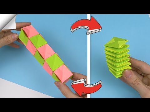 DIY crafts easy Paper toy antistress transformer