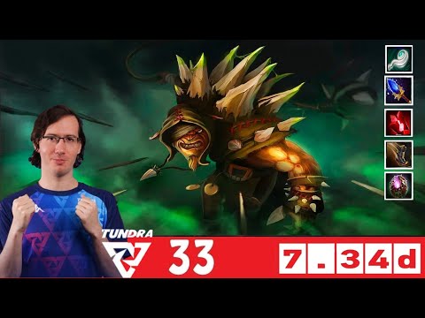 [DOTA 2] TUNDRA.33 the BRISTLEBACK [OFFLANE] [7.34d]