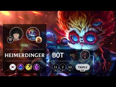 Heimerdinger Bot vs Lucian - KR Challenger Patch 9.21