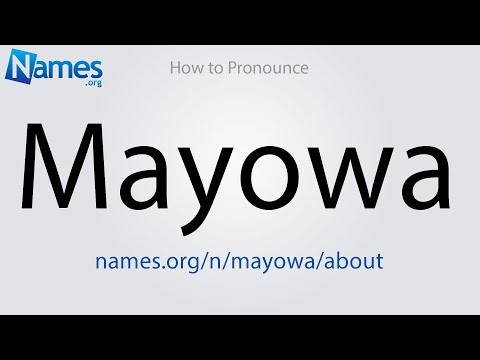 How to Pronounce Mayowa