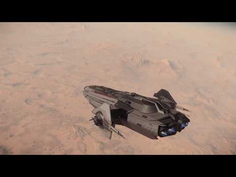 Star Citizen 3.8.2 PTU - Landing the Carrack on Daymar