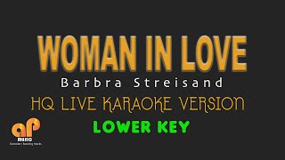 Download lagu WOMAN IN LOVE - Barbra Streisand (LOWER KEY HQ KARAOKE VERSION) mp3