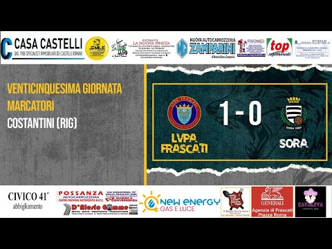Eccellenza, 25^ giornata: LVPA Frascati - Sora 1 - 0