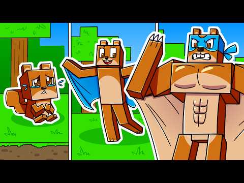 I Survived 100 DAYS as a FLYING SQUIRREL in HARDCORE Minecraft!