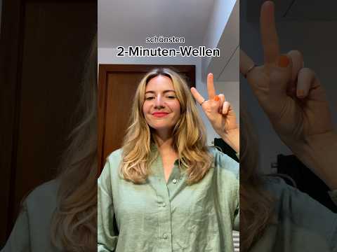 2-Minuten-Wellen ✅💞 #hairstyle #frisurenideen #frisuren #weavehair #locken #blowdry #haarpflege