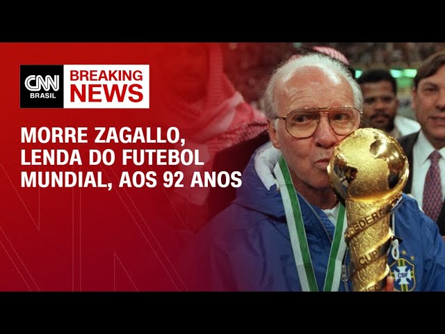 Morre Zagallo, lenda do futebol mundial, aos 92 anos | BREAKING NEWS