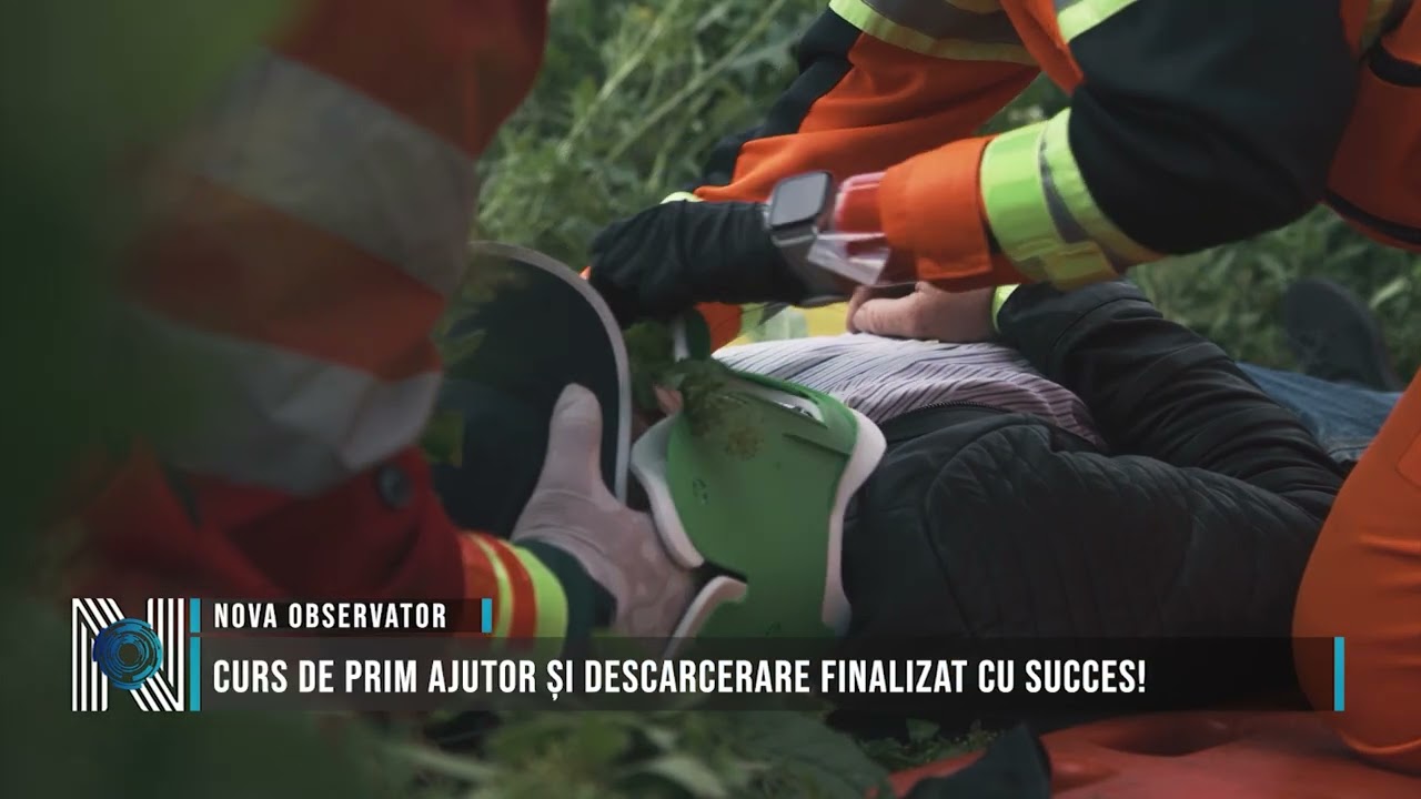 Curs de prim ajutor și descarcerare finalizat cu succes!