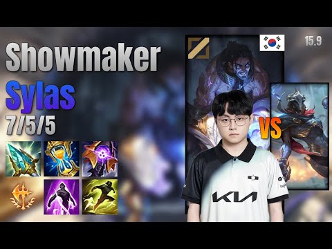 ShowMaker Mid Sylas vs Viktor lol KR solo rank Full Game 15.9 | 쇼메이커 사일러스 vs 빅토르