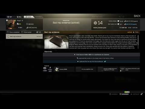 Bad rep evidence - Prapor task guide