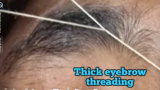 Eyebrow threading