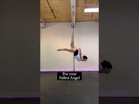 How to do the pole move Fallen Angel// Pole Dance Tutorial// pole invert #polefitness #poledance