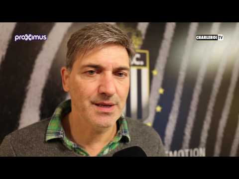 Felice Mazzu avant R.Charleroi S.C. - SV Zulte Waregem