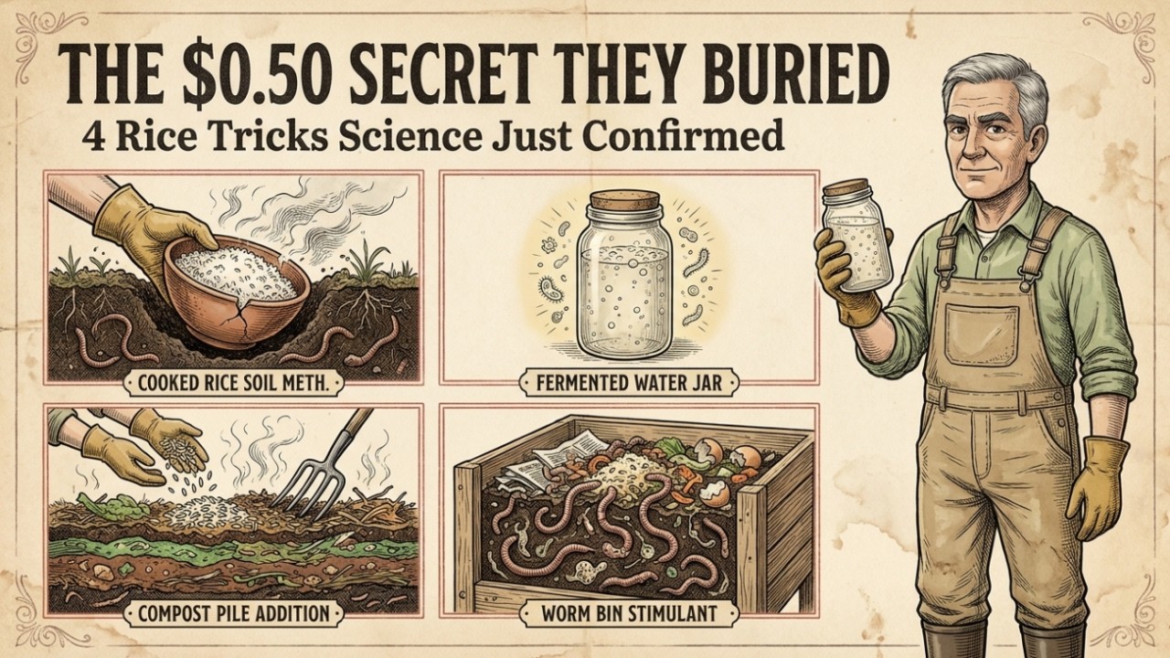 Soil Alchemy: 4 Rice Tricks to Restore Dead Earth & Explode Worm Populations