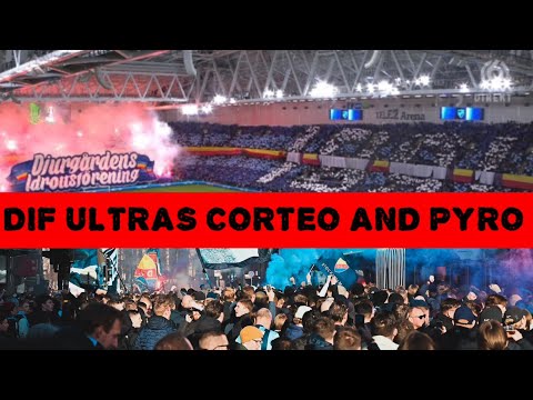 CORTEO DJURGÅRDEN ULTRAS | Djurgården vs Lech Poznan | 16-03-2023