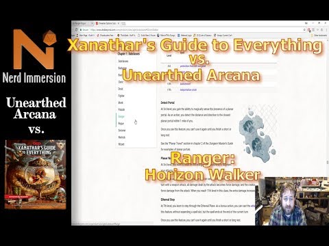 Unearthed Arcana vs Xanathar's Guide: Ranger-Horizon Walker! | Nerd Immersion