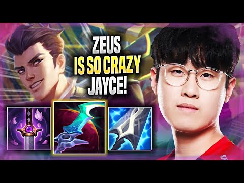 ZEUS IS SO CRAZY WITH JAYCE! - T1 Zeus Plays Jayce TOP vs Gnar! | Season 2022