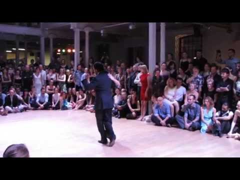  Fabian Peralta  and  Josefina Bermudez Avila  are  dancing  to  a  tango  at  Łódź Tango Salon Festival  in  2014