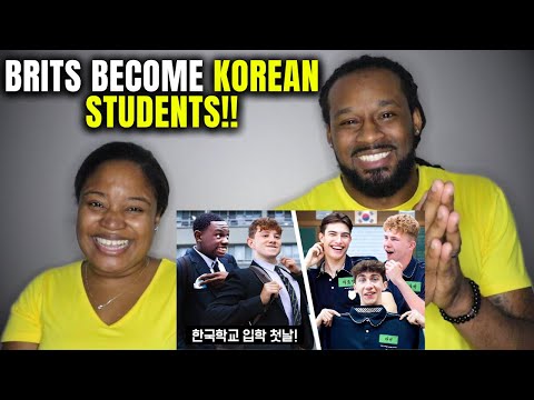 🇬🇧🇰🇷 The Demouchets REACT to British Highschoolers Go To Korean High School For A Day