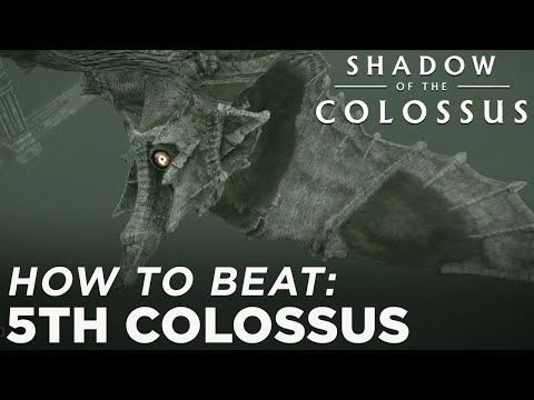 Shadow of the Colossus - 5th Colossus gameplay walkthrough PS4