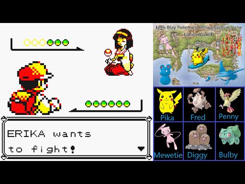 Let's Play Pokemon Yellow Capturelocke:  Part 13 - Dealing With Fresh Grass