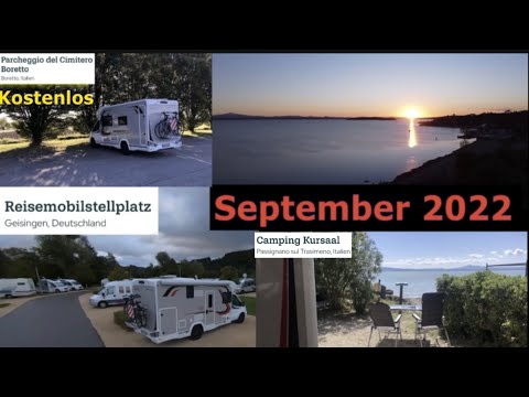Urlaub September 2022 Teil 1 Anreise wo geht es hin ? Camping Kursaal