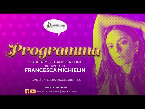 Francesca Michielin: “Libera come i Cani Sciolti” in diretta con Claudia Rossi e Andrea Conti