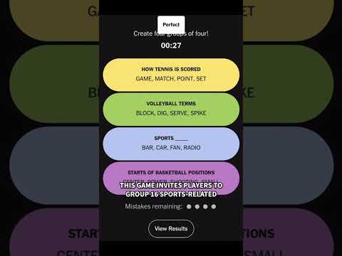 Connections: Sports Edition is latest game from NYT