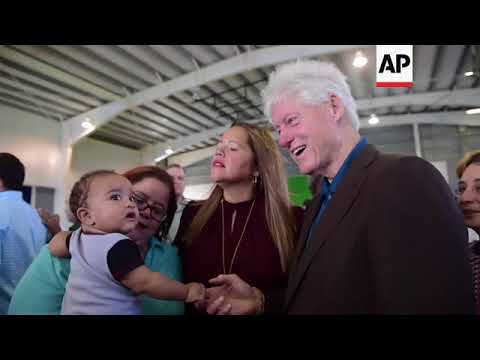 Former President Bill Clinton Visits Puerto Rico
