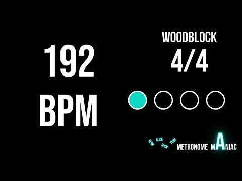 Metronome 192 BPM 4/4 - Woodblock