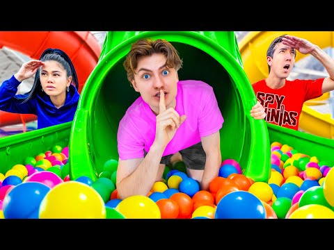 I SURVIVED 24 HOURS In The SPY NINJAS Theme Park!!