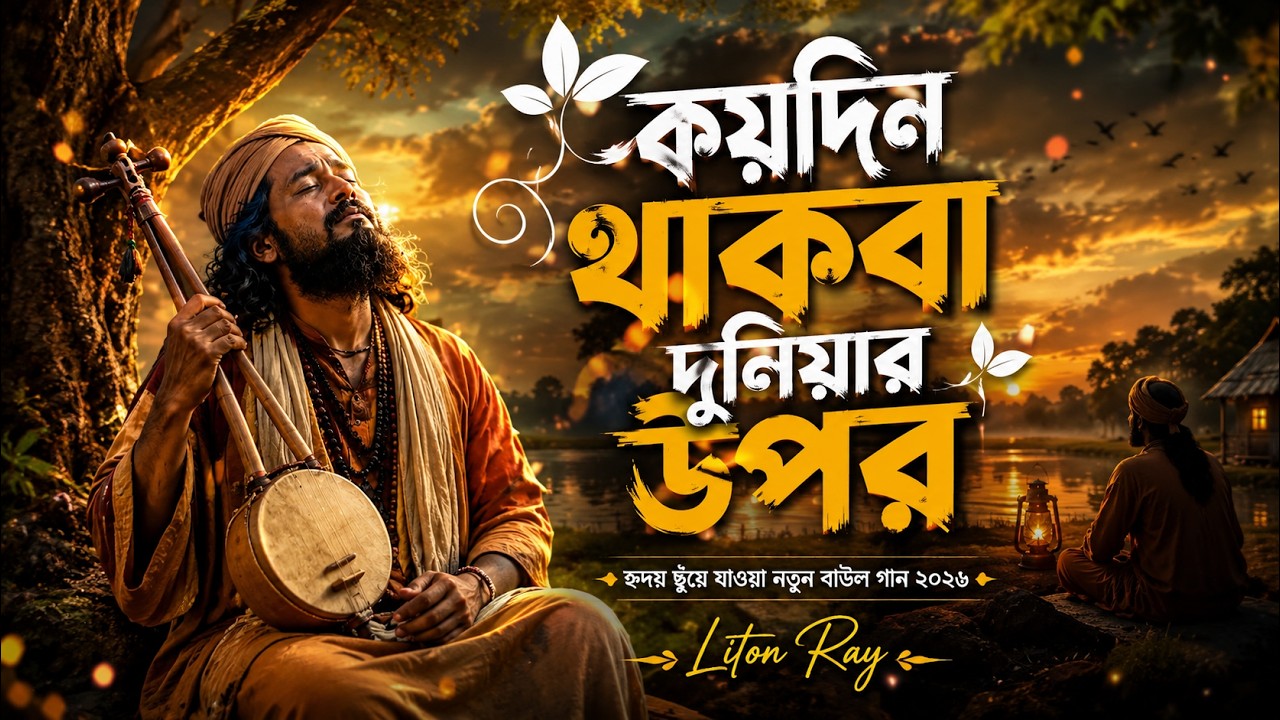 কয়দিন থাকবা দুনিয়ার উপর | হৃদয় ছুঁয়ে যাওয়া নতুন বাউল গান ২০২৬ | Liton Ray