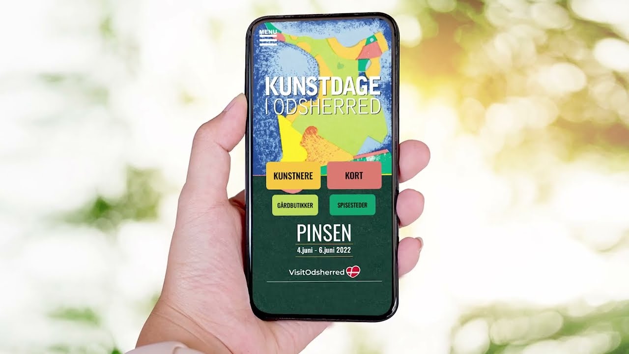 Sådan bruger du søgefunktionen i appen "Kunstdage i Odsherred"