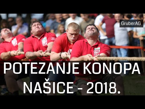 POTEZANJE KONOPA - Dani Slavonske šume - Našice  2018.