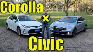 Comparativo: Corolla XEi x Civic EXL