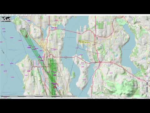 X-Plane 11 Autopilot Turn Demo w/Ground Track in LittleNavMap