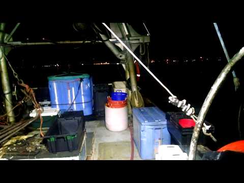 Kiss of sunrise..."First Run" working on a scallop boat!