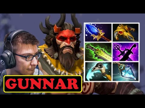 GUNNAR BEASTMASTER AGHANIM SCEPTER ABUSE ENDLESS AXE THROWING EZ FARMING | DOTA2ORBS