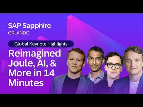 Global Keynote Highlights: Reimagined Joule, AI, & More in ...