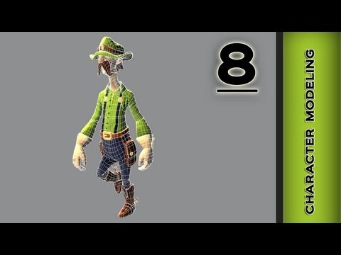Autodesk Maya 2013 Tutorial - Character Modeling - Shirt Part 8
